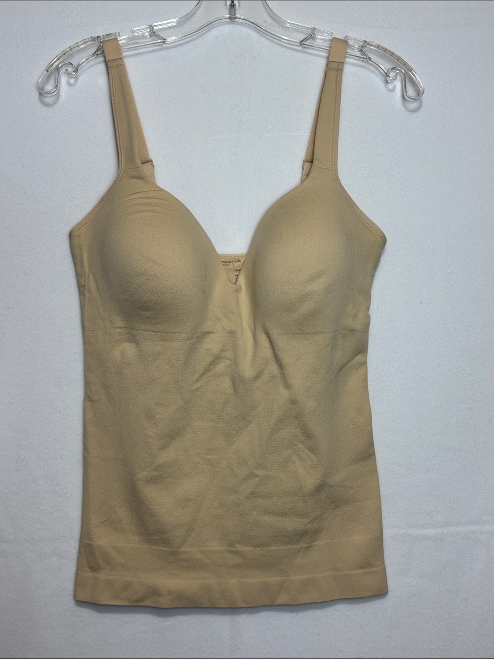 Shapermint Essentials Sweetheart Built-In Bra Shaper Cami #62206 Beige Size L